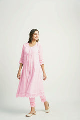 Mahjabeen Pink Kurta Set