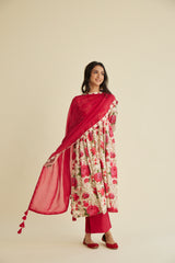 Muskaan Chanderi Anarkali Set