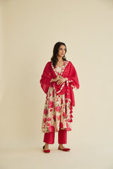 Muskaan Chanderi Anarkali Set