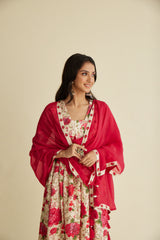 Muskaan Chanderi Anarkali Set