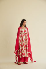 Khwaab Chanderi Anarkali Set