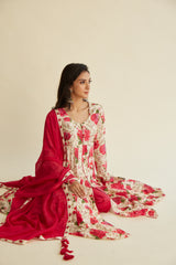 Khwaab Chanderi Anarkali Set