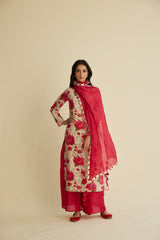 Roshan Chanderi Kurta Set