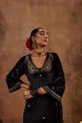 Razia Black Kurta Set