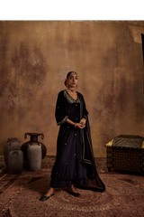 Razia Black Kurta Set