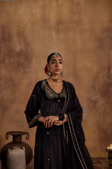 Razia Black Kurta Set