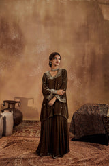 Razia Green Garara Set