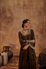 Razia Green Garara Set