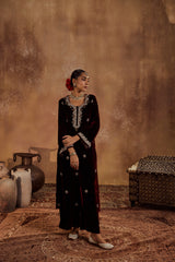 Rubina Wine Kurta Set