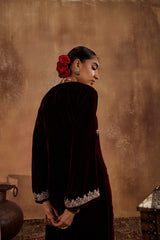 Rubina Wine Kurta Set