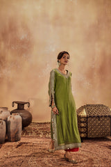 Falak Green Kurta Set