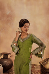 Falak Green Kurta Set