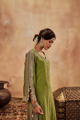 Falak Green Kurta Set