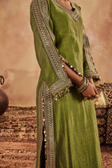Falak Green Kurta Set
