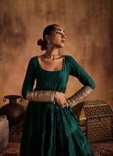 Sahiba Green Anarkali set