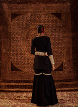 Sultana Black Sharara Set