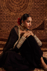 Sultana Black Sharara Set
