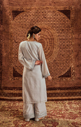 Nargis Silver Kurta Set