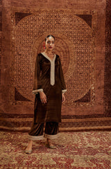 Nargis Brown Kurta Set