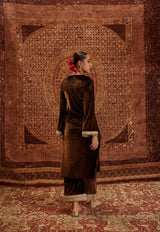 Nargis Brown Kurta Set