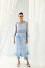 Clara Blue Anarkali Set