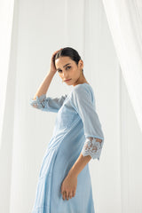 Mahjabeen Blue Kurta Set