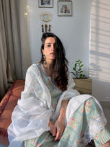 ZARRA PLEATED KURTA SET