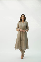 MAHJABEEN LIGHT TAUPE KURTA