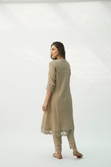 MAHJABEEN LIGHT TAUPE KURTA