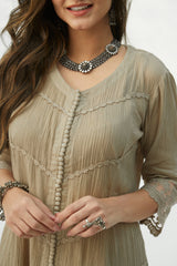 MAHJABEEN LIGHT TAUPE KURTA