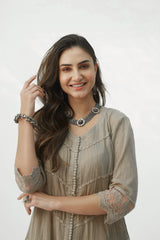 MAHJABEEN LIGHT TAUPE KURTA