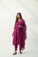 MAHJABEEN MAGENTA DUPATTA