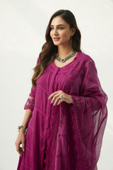 MAHJABEEN MAGENTA DUPATTA
