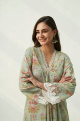 FIZA VELVET KURTA SET
