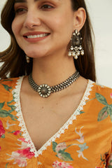 FAREEHA VELVET KURTA SET