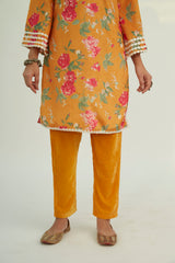 FAREEHA VELVET KURTA SET