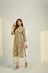 HAYAT VELVET KURTA SET