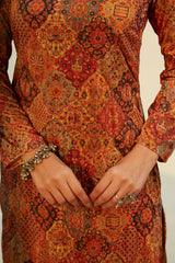 SHIZA VELVET KURTA SET