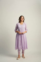 Mahjabeen Lilac Kurta Set