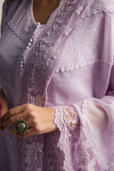 Mahjabeen Lilac Kurta Set