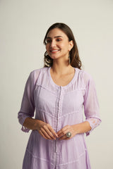 Mahjabeen Lilac Kurta