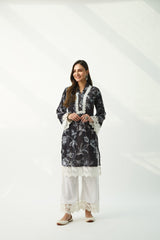 Parsia Black Velvet Kurta