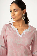 Azhra Pink Kurta Set