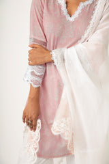 Azhra Pink Kurta Set