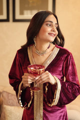 Nargis Maroon Kurta Set
