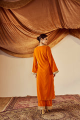 Nargis Orange Kurta Set