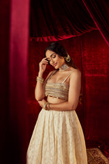 Zeenat Off White Lehenga Set