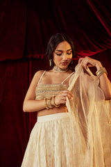 Zeenat Off White Lehenga Set