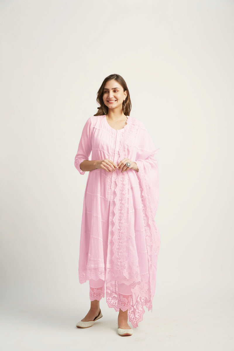 Mahjabeen Pink Kurta Set