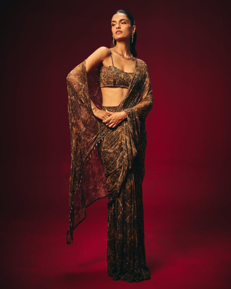 Aleesa Pre Draped Saree